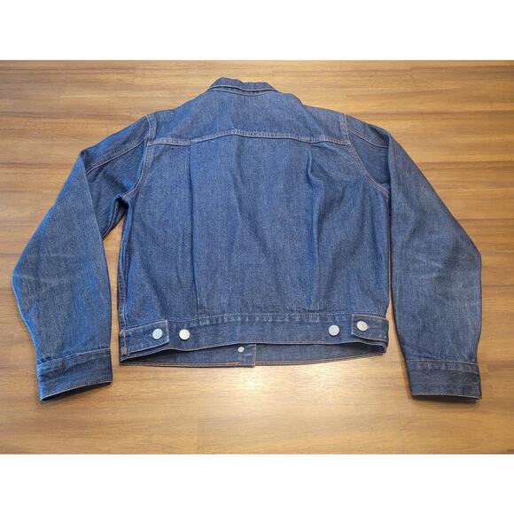 VTG Guess Denim Jacket Women’s L Blue Jean Trucker USA Y2K Streetwear AST874 EUC - Picture 3 of 8